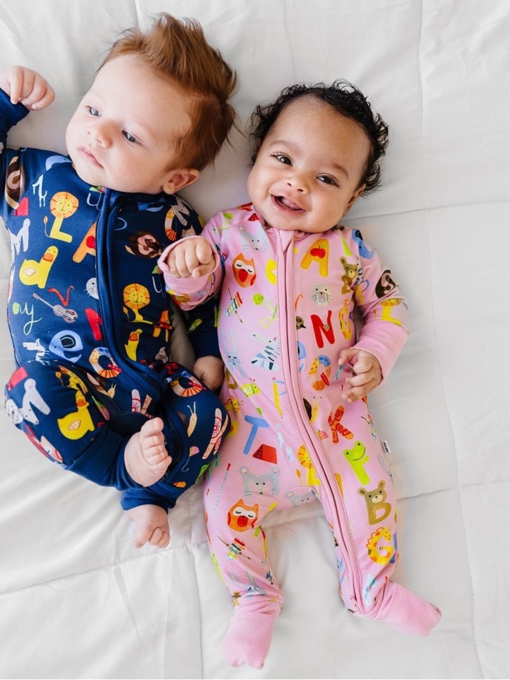 Little Sleepies Alphabet Friends Bamboo Viscose Zippy